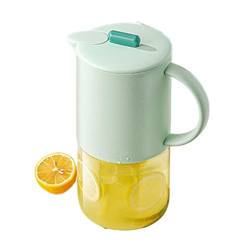 Jarra De De Vidrio | Jarra De Bebida 1.5L - Dispensador Impermeable Para Té Café Cócteles | Conservación En Refrigerador Bebidas Calientes Frías Fiestas
