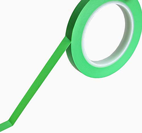 High-Temp Vinyl Fine Line Fineline Masking Tape Automotive Paint For Curves Green 1/2 In X 36Y #TOP1