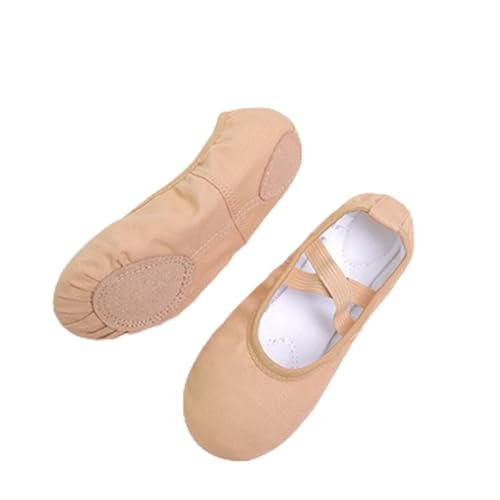 Girls Kids Pointe Shoes Dance Slippers Ballerina Practice Shoe for Ballet 6 Color Ballet Dancer Professional Shoe,SHhg894064234-Tan-29 EU