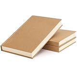 EOOUT 3pcs Blank Notebook, A5 Hardcover Sketchbook 120 Sheets 240 Pages Unlined Notebook, 100gsm Paper, 5.6 x...