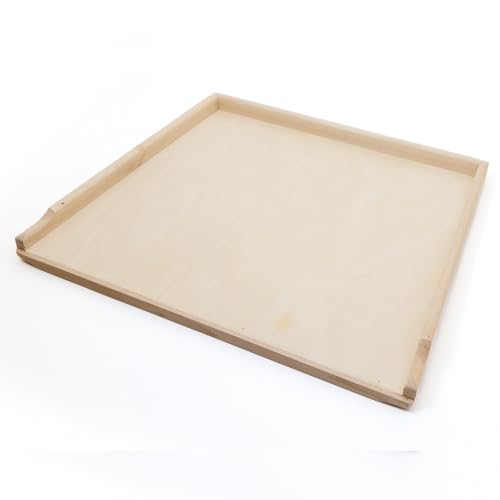 HolzFee Backbrett Holz groß Teigbrett Auswahl 70 x 49 cm oder 56 x 48 cm Nudelbrett Backunterlage (56 x 48 cm)