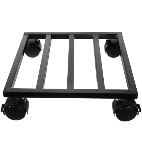 Porte plante extérieur robuste support pot de fleurs mobile fer - 2