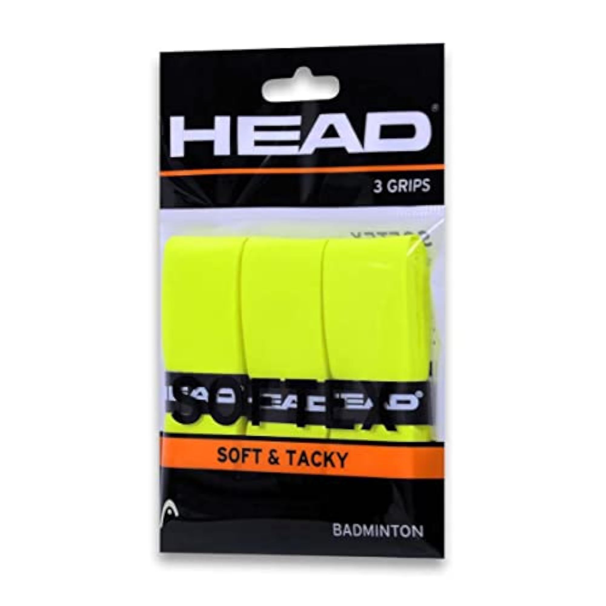 Softex Yellow Badminton Over Grip Pack of 3