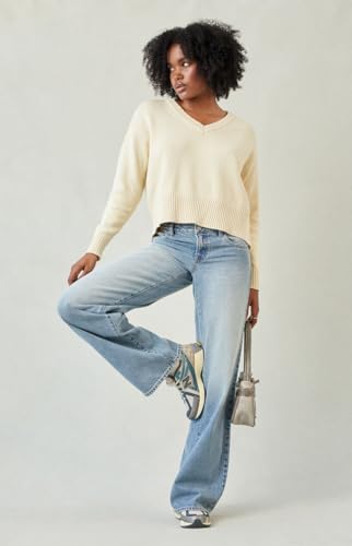 PacSun Women's Casey Low Rise Baggy Jeans Light Blue Tinted3