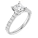 1CT-8CT Antique Engagement Ring for Women Princess Cut Filigree Design Handmade Wedding Bridal Ring, VVS1 925 Silver, 10K/14K/18K Solid Gold Anniversary Promise Gifts for Her (White, Main Stone : 1.00 Carat)