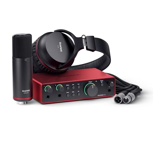 Focusrite Scarlett 2i2 Studio 4th Gen USB Audio...