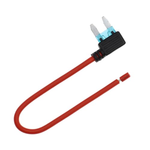 ELCOKITEX 8Pcs Add-a-Circuit Mini Fuse Tap Automotive Replacement APM ATM Blade Fuse Holder 12V Fuse Adapter Jumper Connector Simple Safety Device for DIY/Car/Truck/Boat/RV/SUV CFH-TAPMI-15AJY