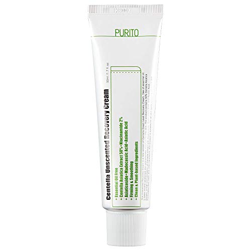 PURITO Centella Unscented Recovery Cream 50ml 1.7 fl.oz Witch Hazel-free, Vegan, Skin barrier