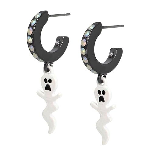 Betsey Johnson Womens Ghost Charm Huggie Duo Earring Set4