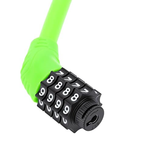 Candado de Cable para Bicicleta, Combinación 4 Dígitos miniatura 7