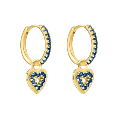 Boucles d'oreilles cristal bleu et argent 925 le cadeau d'anniversaire idéal