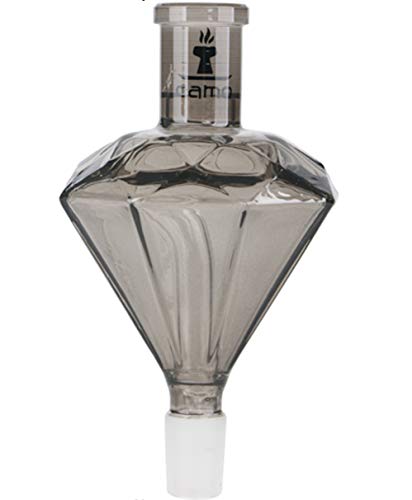 Camo Diamant Molassefänger aus Glas mit 18/8 Schliff Schwarz Diamond Shisha