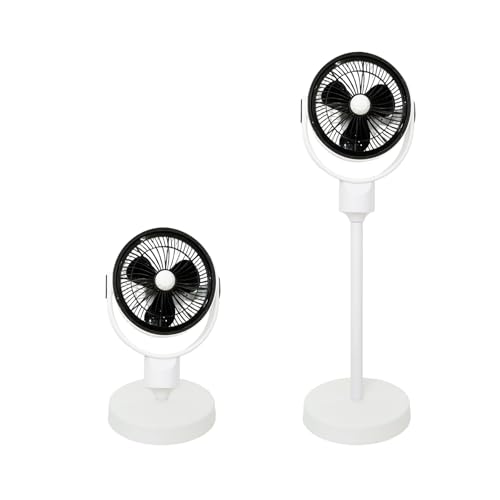 Artebeads Ventilador de Pie Silencioso, 40W, Diámetro de 9',2 Velocidades, Inclinación Ajustable, Ventilador Circulador de Aire para Hogar y Oficina