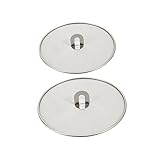 CHICAMPERA 2 Piezas Antisalpicaduras Inoxidable para Sartenes Tapa Redonda para Cocinar y de Salpicaduras