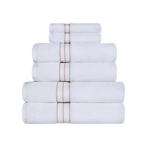 Superior Turkish Cotton Ultra-Plush 6-Piece Towel Set, Ideal for Master