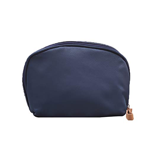 Preisvergleich Produktbild Artily Mini-Kosmetiktasche mit Reißverschluss, tragbar, PVC, dunkelblau, 18 * 12 * 5cm
