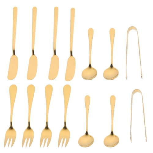 Utensilios para servir queso y tenedores dorados para vajilla de fiesta y noches de vino 2