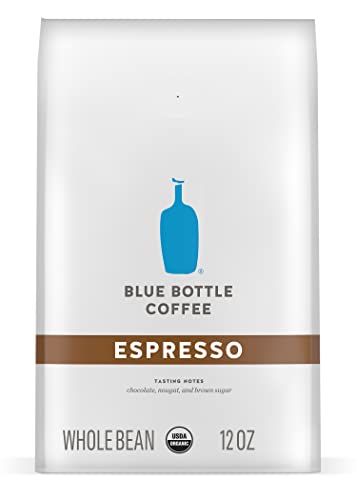 Blue Bottle Whole Bean Organic Coffee, Espresso, Dark Roast,...