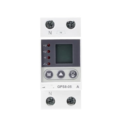 GPS8-05 Current and Voltage Protector with metering Function 32A 40A 63A 80A 220VAC Query LCD Display(80A)