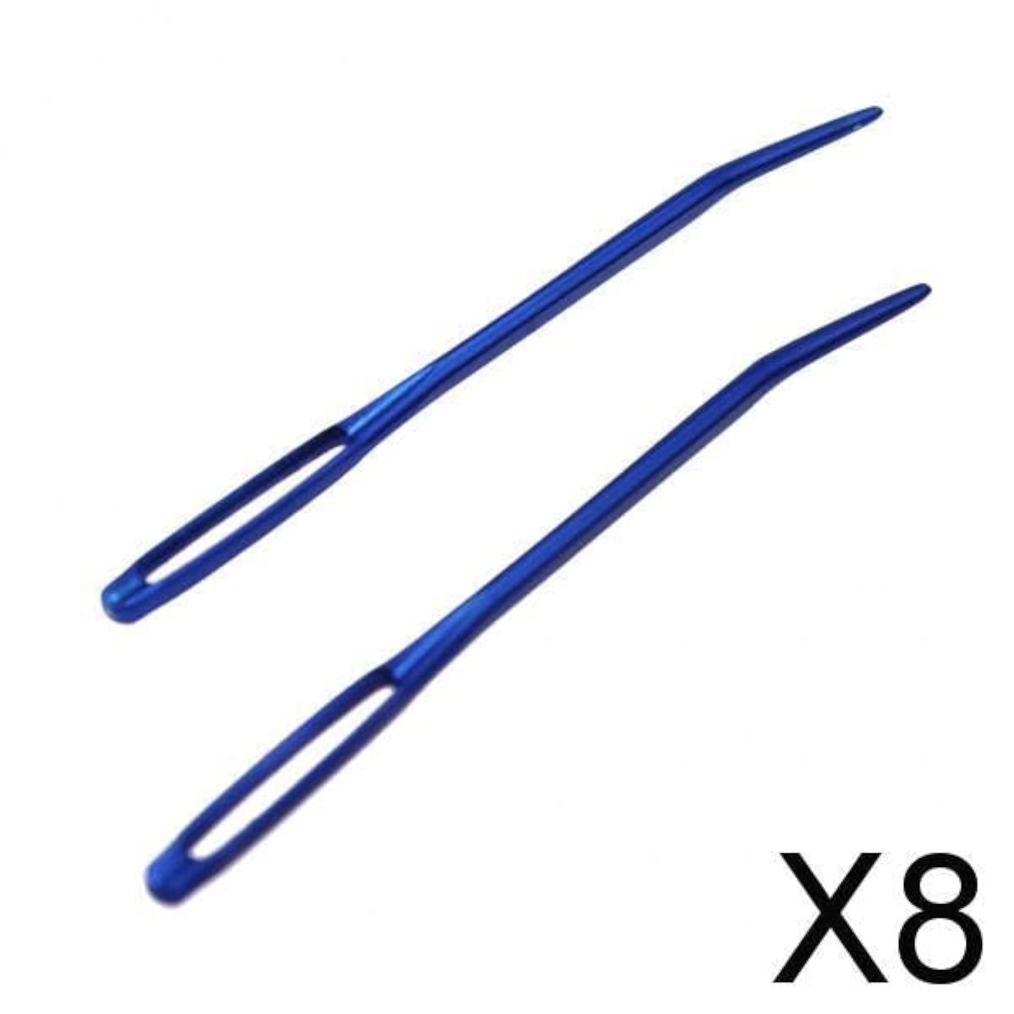 Aluminium Large-Eye Bent Tip Tapestry Darning Needles, Knitting Craft