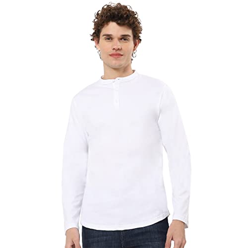 Image of Bewakoof Men's Solid 100% Cotton T-Shirt - Regular Fit, Round Neck, Half Sleeves