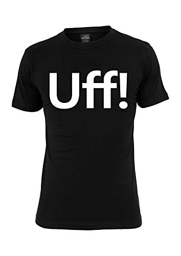 T-shirt humoristique allemand noir en coton pour homme et femme taille M