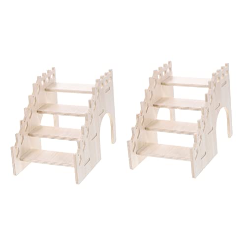 BNOSDM Kletterspielzeug Für Kleintiere | 2 Stück Holz-Seil-Leiter & Brücke | Für Hamster, Ratten, Mäuse, Chinchillas