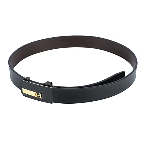 ZJchao Men Cowhide Belt, Fashionable Casual Business Belt 41.3 Inch, Micro Arc Soft Cowhide Multiple Applicable Scenarios