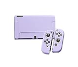 SHEAWA Switch OLED 有機ELモデル用ケース 保護ケース カバー かわいい TPU 耐衝撃 アクセサリー (ライトパープル)