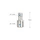 CAMVATE 1/4-20 Stecker auf 3/8-16 Stecker Schraubadapter (5 Stück)-3663