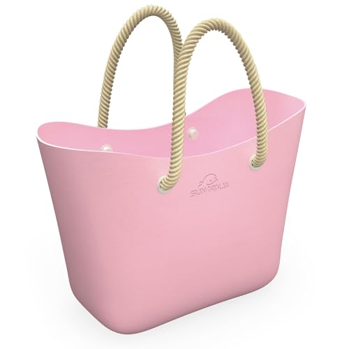 SUN NINJA Rubber Beach Bag Bundle with Sand-Free Beach Blanket and 40oz Insulated Tumbler, Waterproof, Sandproof, Easy to Clean, Spacious XL Bag for Beach Day Essentials2