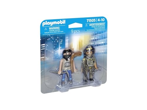 PLAYMOBIL 71505 Duo Pack Policía con ladrón, a Partir de 4 años