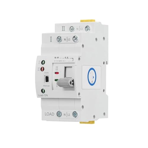 Commutateur de transfert automatique 63A 2 pôles interrupteur électrique PC MES1-63NS/2P