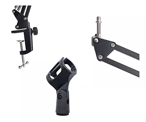 Braço Suporte Articulado Pedestal De Mesa Para Microfones