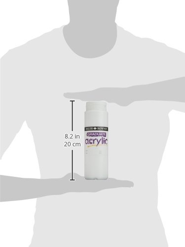 Daler Rowney Graduate Acrylic Paint, White, 500ml - Acrylic Painting Supplies for Artists and Students - Acrylic Paints for Panels, Canvas, Paper and More - Art Paints for Any Skill Set - Image 3