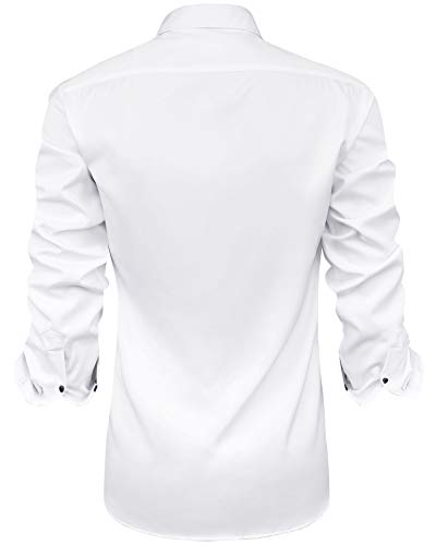 J.VER Men's Wrinkle-Free Long Sleeve Button Down Dress Shirt