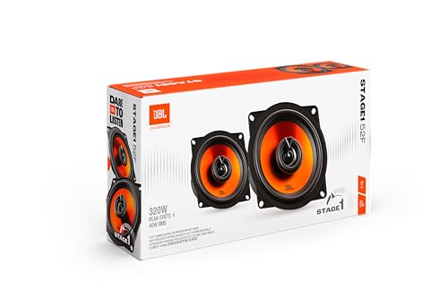 JBL Stage1 GEN2 52F Koaxial Lautsprecher Auto 130mm (5,25 Zoll): von Harman Kardon Car HiFi mit 40W RMS und 320W Max Einbaulautsprecher Auto Boxen - Paarweise