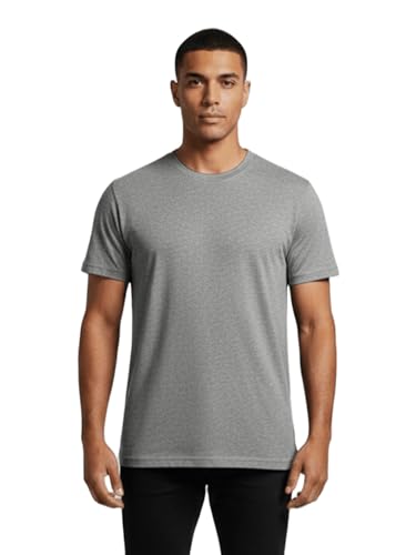 Image of Dollar Easy Fit Cotton Blend Pack of 1 Solid Men's Round Neck T-Shirt