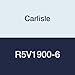 Carlisle R5V1900-6 Rubber Wedge-Band Wrapped-Molded Banded Belts, 191.1" Length, 5/8" Width, 7/8" Thickness, 14.7 lb.