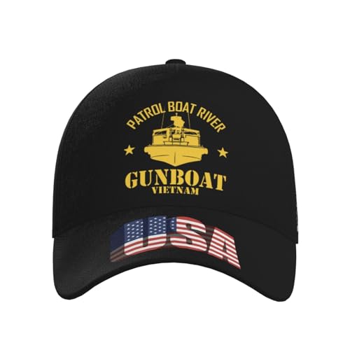 Patrol Boat River PBR - Gunboat Vietnam Trucker Hat for Men - Baseball Snapback Cap2