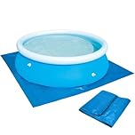 XEERUN Rectangle Pool Ground Cloth, 335 x 335CM Foldable Swimming Pool Floor Protector, Waterproof Pool Mat, Paddling Pool Protective Mat for Inflatable Swimming Pools, Frame Pool