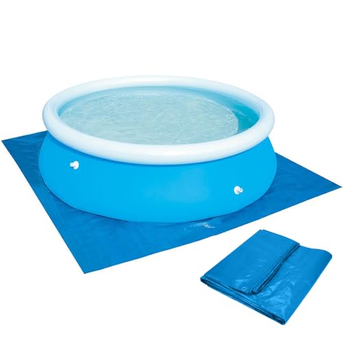XEERUN Rectangle Pool Ground Cloth 335 x 335 cm Foldable Waterproof Mat for Inflatable and Frame Pools