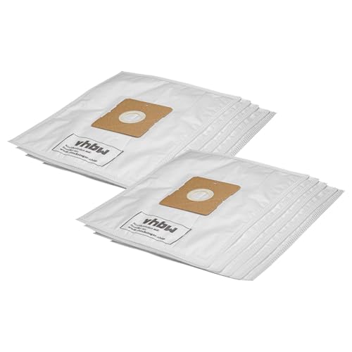 vhbw 10x Staubsaugerbeutel kompatibel mit Clean Maxx Duo Express JC611-200 Staubsauger - Mikrovlies, 31,5cm x 30cm Weiß