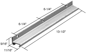Casement Window Operator Channel Guide - 13-1/2 in long, Aluminum