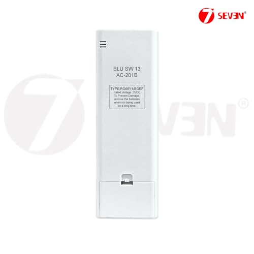 Image of 7SEVEN Compatible with Blue Star AC Remote RG66A1 /BGEF RG66Y /BGEF Model 201B Fit for Split & Window 1 | 1.5 | 2 Ton Air Conditioner, Match Remote Keys Exactly to Replicate Genuine Remote Function