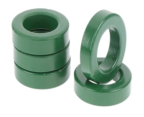 Filtro antiinterferencias de ferrita verde Mn-Zn que reduce el ruido electromagnético 5uds 6