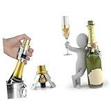 Bouchon de bouteille en - ce bouchon pour bouteilles s'adapte solidement au goulot de votre bouteille pour conserver vos bulles qu'elles étaient lorsque vous avez fait sauter bouchon, bouteille de vin