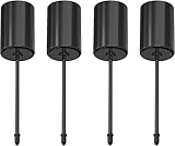 Adventskranz Kerzenhalter,Retro Schwarz Adventskerzenhalter Metall Kerzenleuchter 4 Stück, für Adventskranz Weihnachten Kerzenteller Mit Dorn