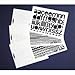 Produktbild Selbstklebende Großbuchstaben Folie weiß, 25 mm, 1 Bogen Anzahl der Großbuchstaben: A,E,F,I,L,M,N,O, je 2x B,C,D,G,H,J,K,P,Q,R,S,T,U,V,WX,Y,Z je 1x