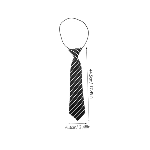 BESPORTBLE Adjustable Boys Necktie Stylish Polyester Ties for Boys and Girls for School Parties and Costumes Pre-Tied Design for Easy Wear2
